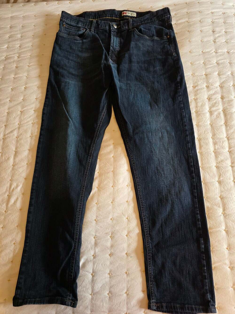 Wrangler Regular Taper Dark Wash Men's Jeans 36x30